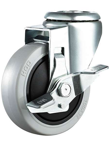 孔頂邊刹PP腳輪