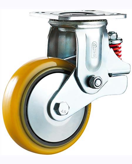 黃色高彈力腳輪 黃(huáng)色高彈力腳輪