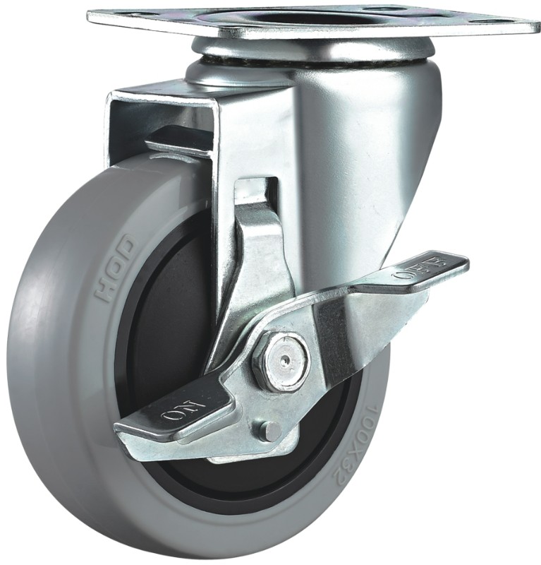 帶刹車的工業腳輪