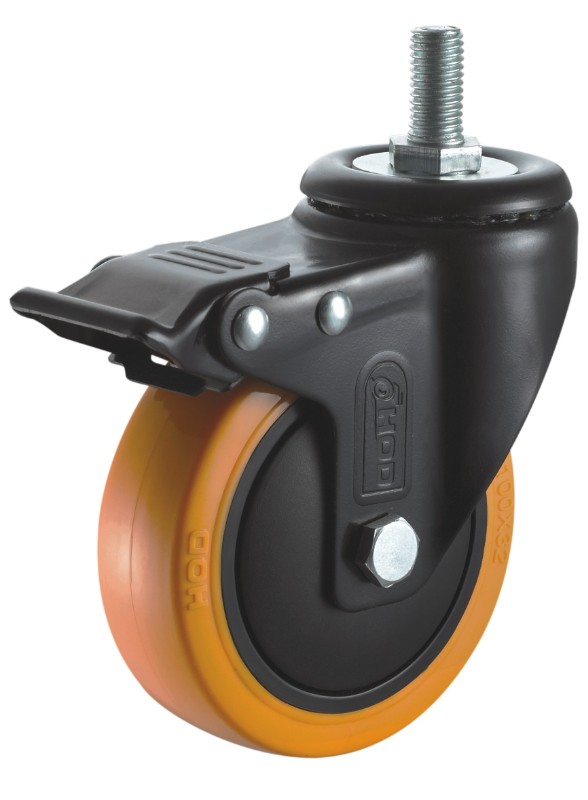 帶地刹器的腳輪 帶地刹器的腳輪(lún)