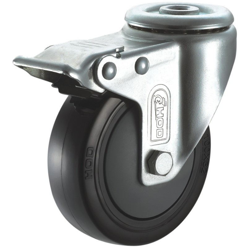 黑色橡膠（jiāo）工業腳輪