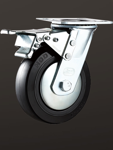 平底雙（shuāng）刹PU輪