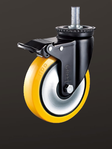 絲杆雙刹PU輪（lún）