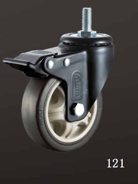 絲杆（gǎn）雙刹PA輪