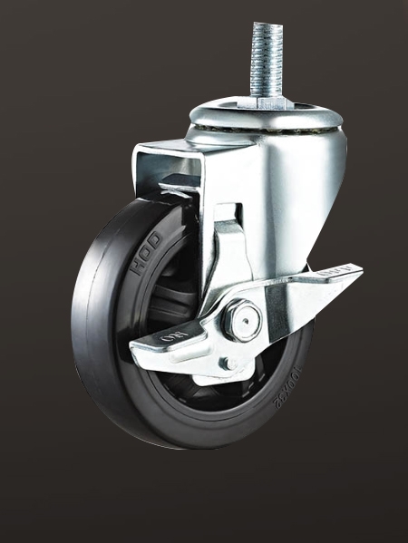 絲杆（gǎn）邊（biān）刹PU輪