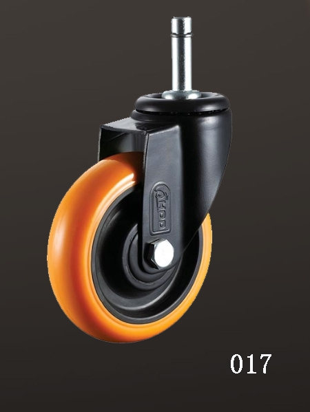 聚氨酯鐵芯腳輪(光杆活動PU輪)