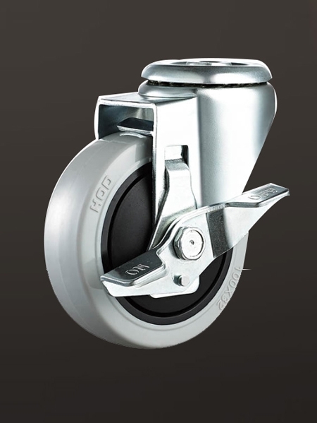 孔（kǒng）頂邊刹PP腳輪