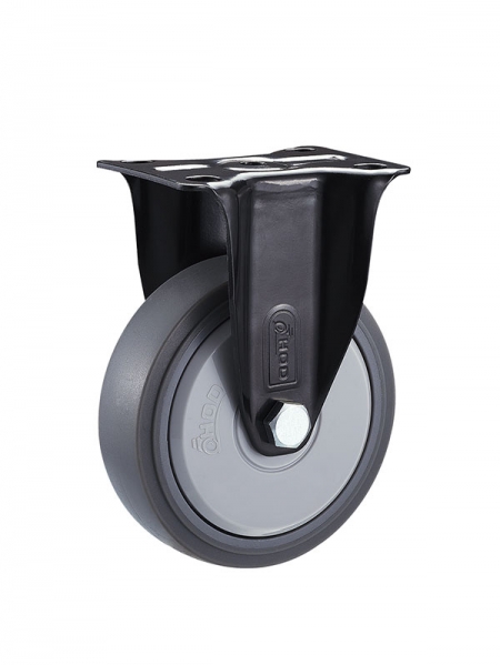 41係列-2.5寸固定單軸承灰色TPR輪(黑漆)