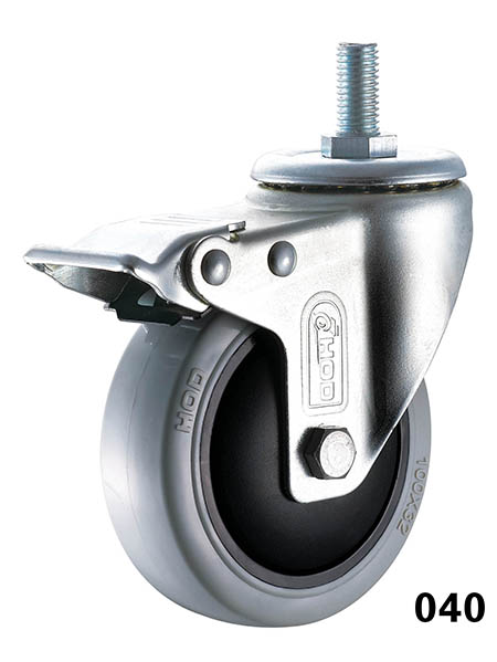 絲杆邊刹塑（sù）料腳（jiǎo）輪