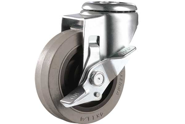 孔頂邊刹不鏽鋼（gāng）腳輪