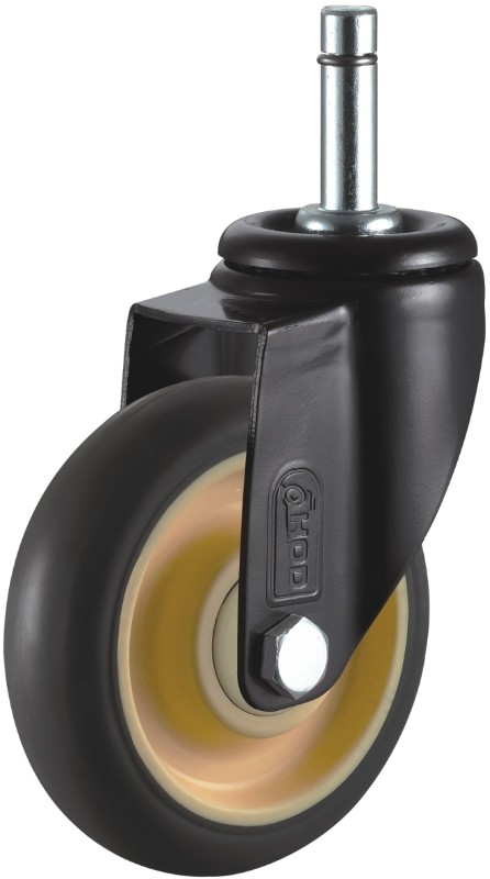 插杆式橡膠萬向腳輪 插(chā)杆式橡膠萬向腳輪